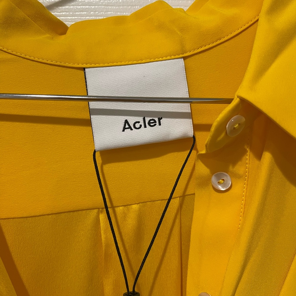 NWT Acler Elegant Yellow Wrap Dress - Picture 11 of 11